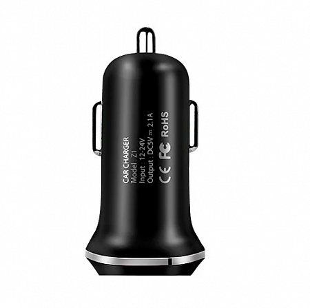 Автомобильное зарядное устройство Hoco Z1 2xUSB 2.1A (Black)