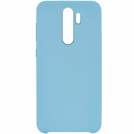 Накладка Silicone Case для Redmi 9 (Голубой)