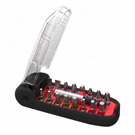 Отвертка с набором бит Wiha Crocodile Mouth Bit Black 17 Piece Set