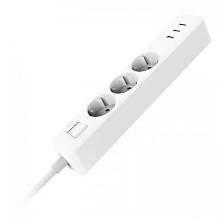 Удлинитель Mi Power Strip 3 розетки, 3USB