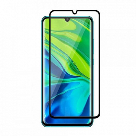 Закаленное стекло Full Screen+Full Glue DF для Redmi Note 9S/Note 9 Pro/9 Pro Черная рамка