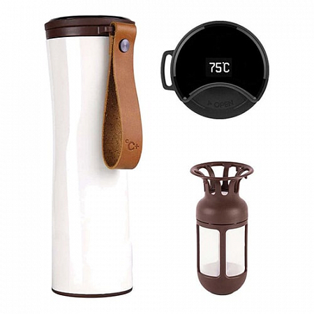 Умный термос Kiss Kiss Fish MOKA White