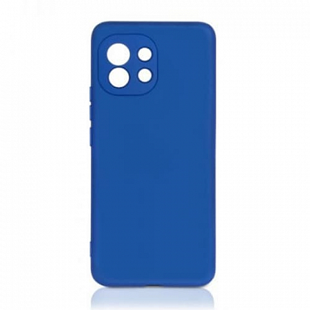 Накладка Silicon Microfiber DF для Mi 11 Синий
