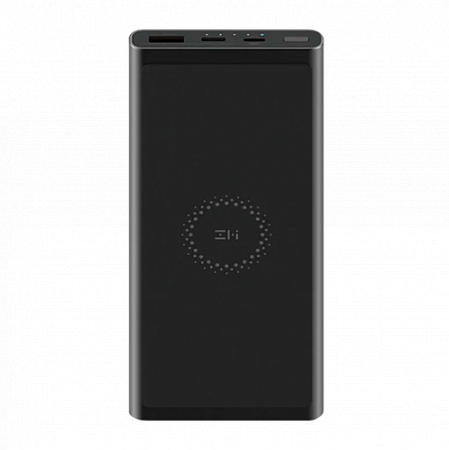 Внешний аккумулятор с поддержкой беспроводной зарядки ZMI 10000mAh Black