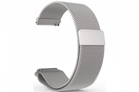 Миланский сетчатый браслет для Amazfit Bip Metal Silver