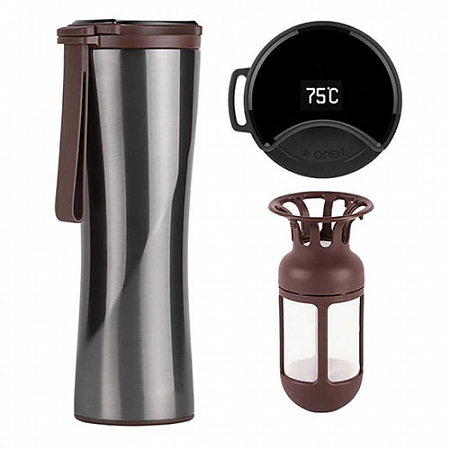 Умный термос Kiss Kiss Fish MOKA Grey
