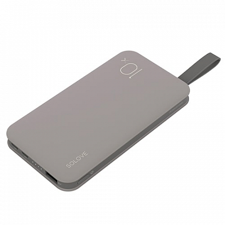 Внешний аккумулятор SOLOVE X8 Power Bank 10000 mAh Серый