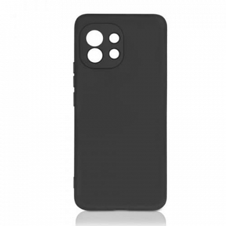 Накладка Silicon Microfiber DF для Mi 11 Черная