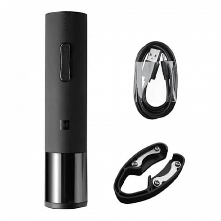Электроштопор с набором аксессуаров Huo Hou Electric Wine Bottle Opener Black