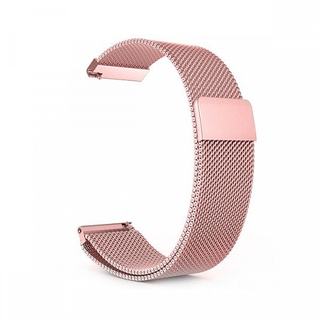 Миланский сетчатый браслет для Amazfit Bip Metal Rose Gold (Магнитный замок)
