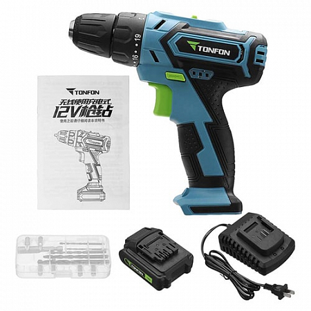 Шуруповерт Tonfon Electric Cordless Drill 12V 2000mAh