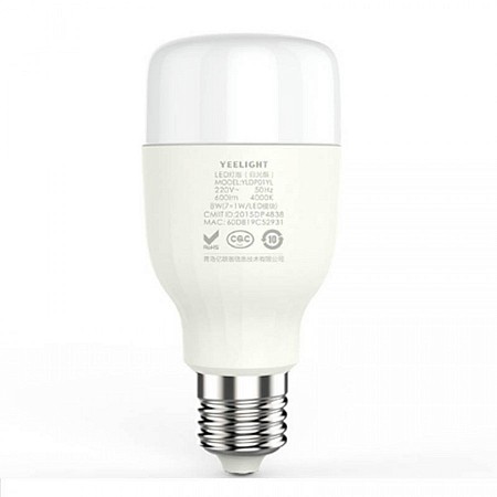 Умная Wi-Fi лампочка Yeelight LED Smrt Buld - White