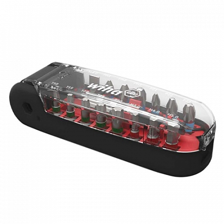 Отвертка с набором бит Wiha Crocodile Mouth Bit Black 17 Piece Set