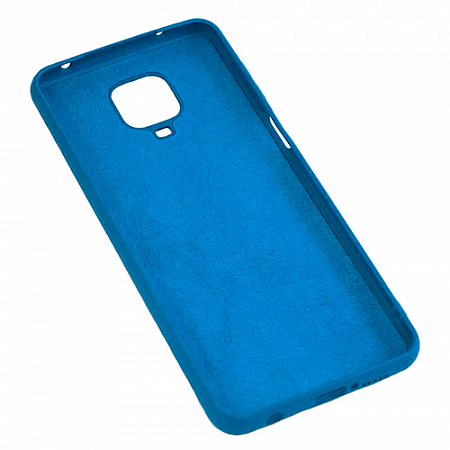 Накладка Silicone Case для Redmi Note 9S/Note 9 Pro (Голубой)