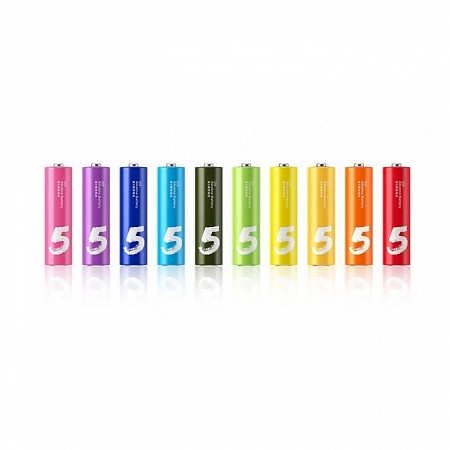 Набор батареек Xiaomi Rainbow 5 AA 10шт