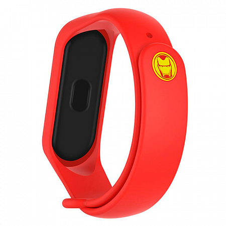 Ремешок для Mi Band 3/4 Красный Marvel Edition